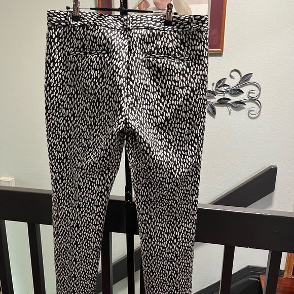 Banana Republic Monochrome Patterned Trousers Lined Inseam 30”. #DP340 - Picture 6 of 9